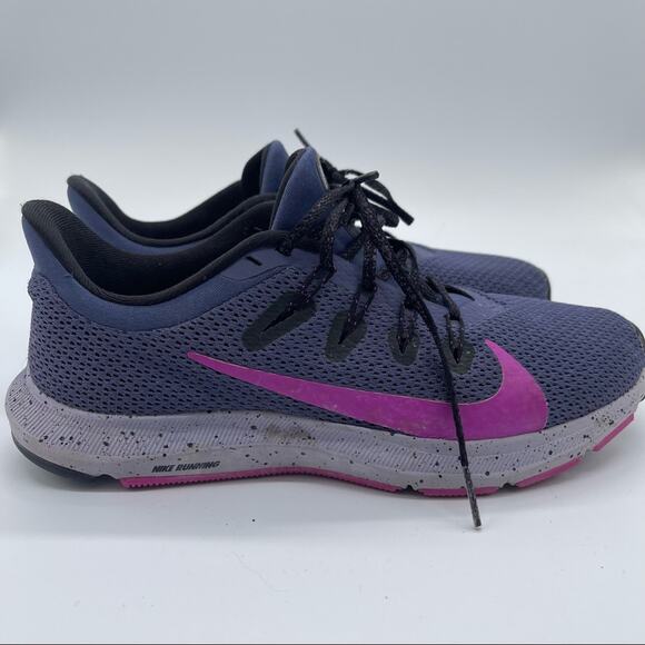 Nike, Quest Running Shoes. Size 7.5, Purple and Blue. In good used condition! - Picture 4 of 9